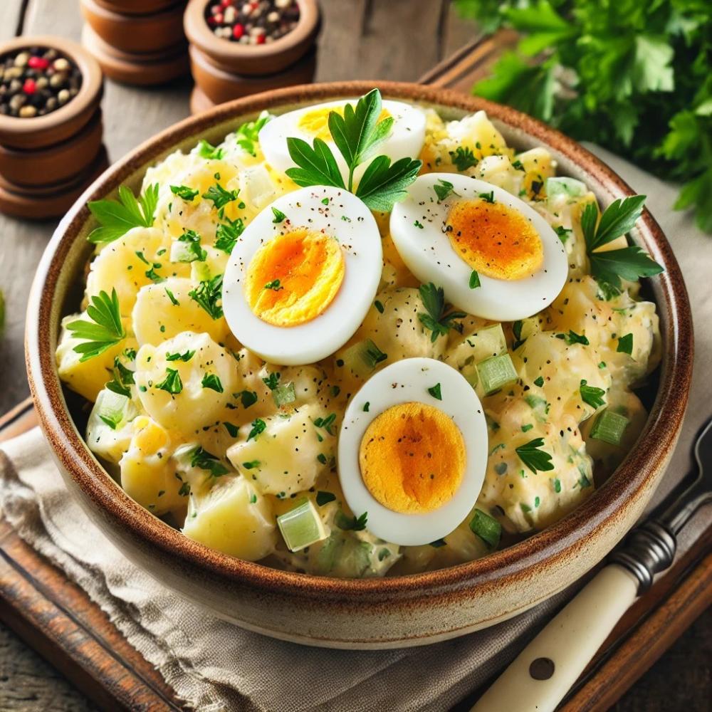 أسرار تحضير سلطة البطاطس المثالية