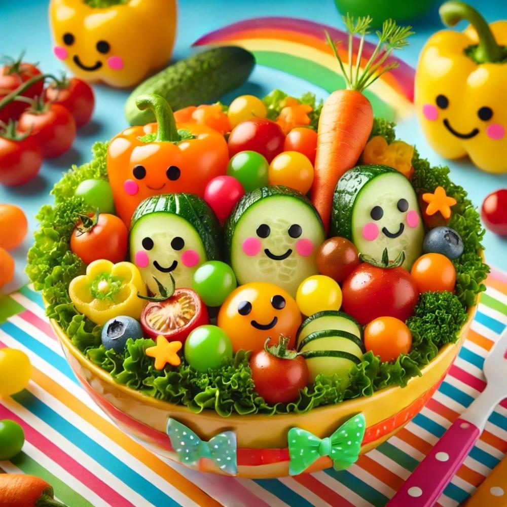سلطات للأطفال: وصفات ملونة تشجعهم على تناول الخضروات