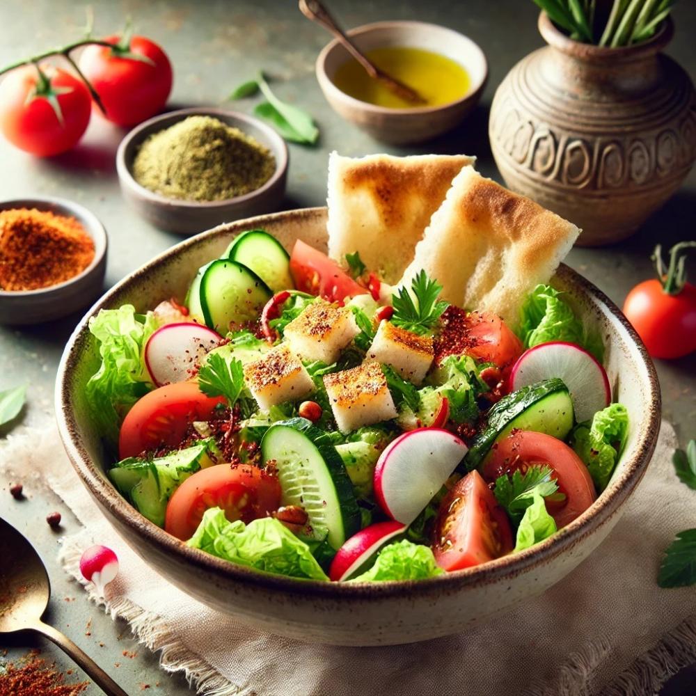 كيفية تحضير سلطة الفتوش الشهية بخطوات سهلة