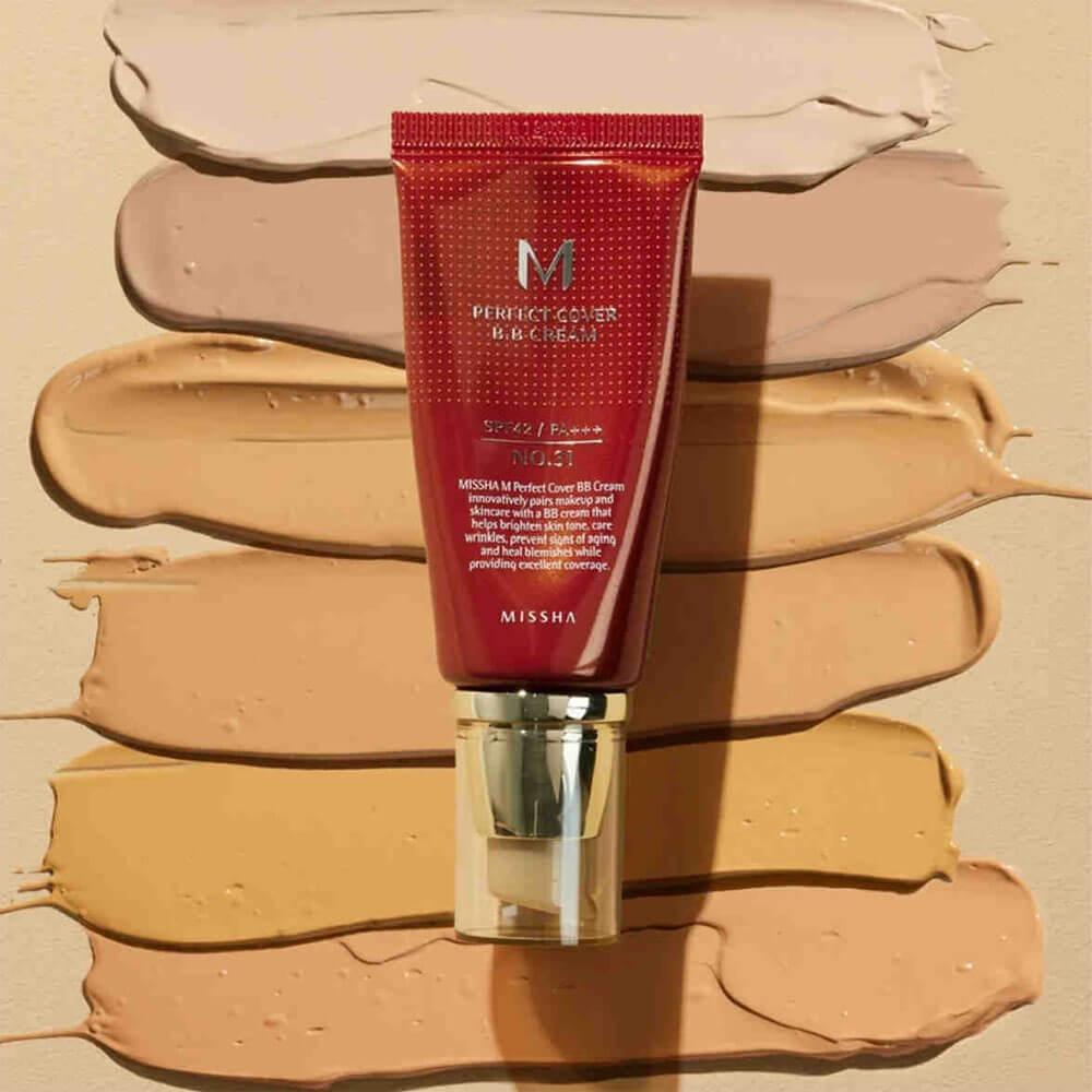ميشا إم بيرفكت كفر بي بي كريم مع واقي شمس SPF 42 كاراميل بيج 29 - 50 مل