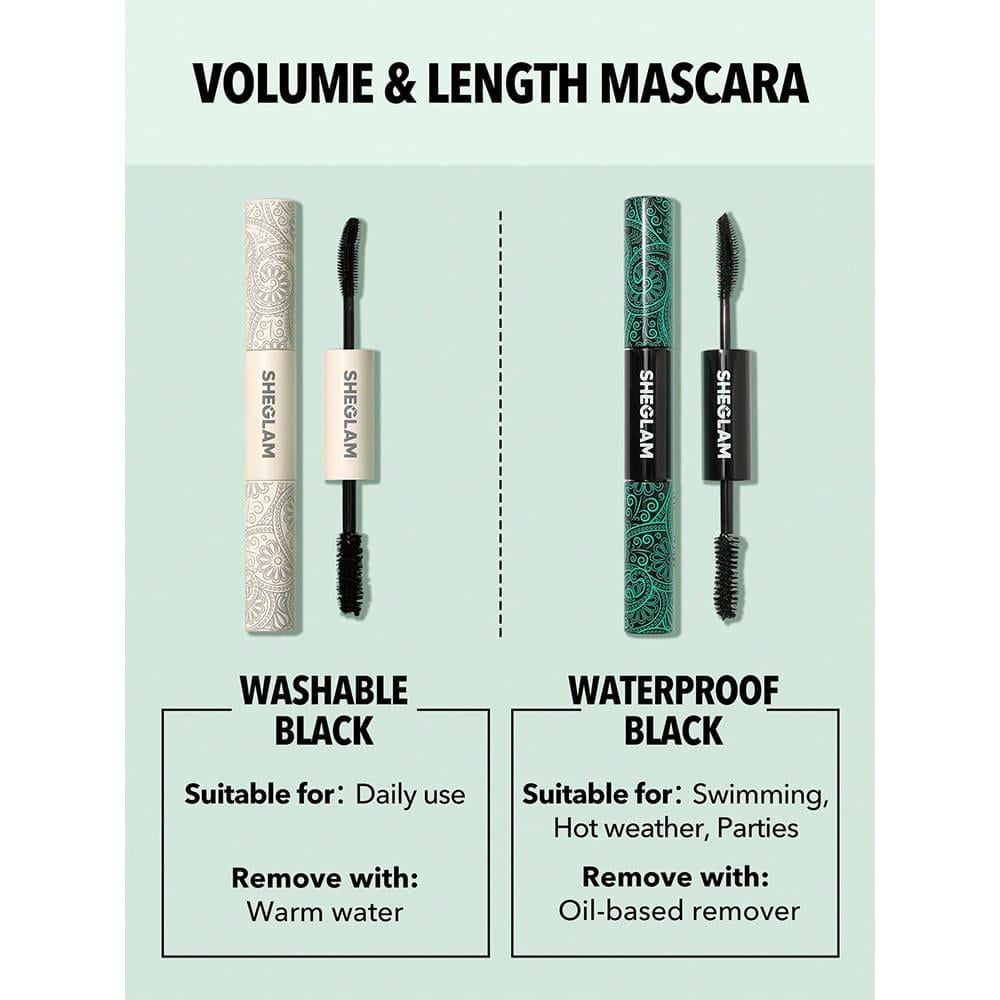 Sheglam All-In-One Volume & Length Mascara - Black - Asrarco Sheglam All-In-One Volume & Length Mascara - Black - Asrarco