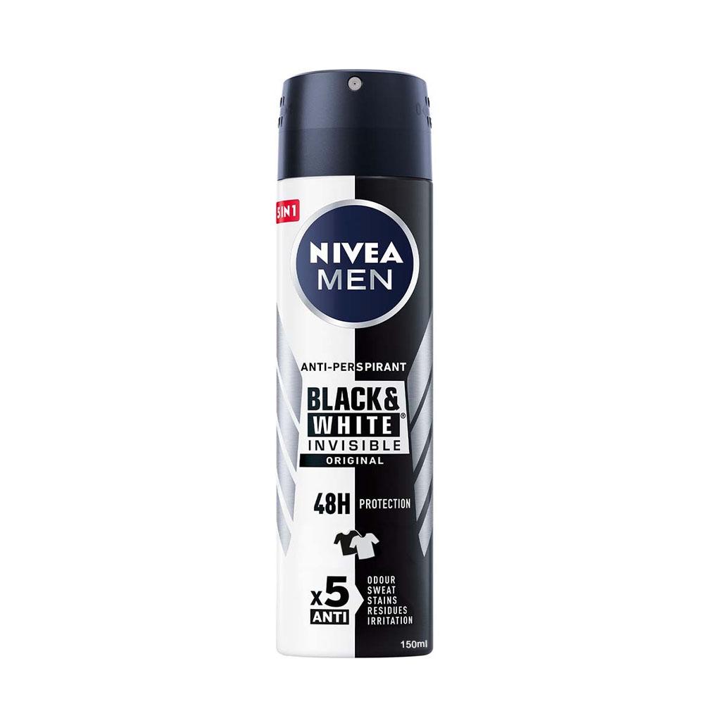 NIVEA Invisible for Black White Deodorant Spray 150 Ml