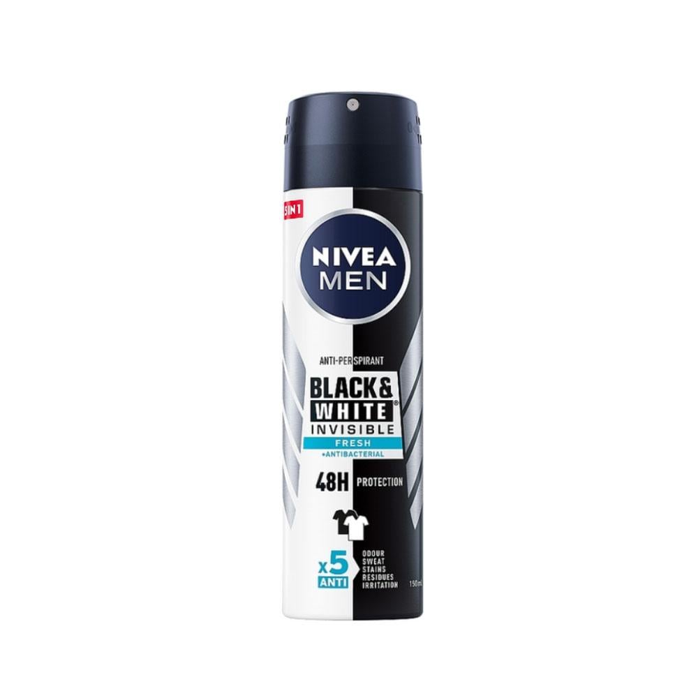 NIVEA Deodorant Spray Black White Invisible Fresh 150 ml