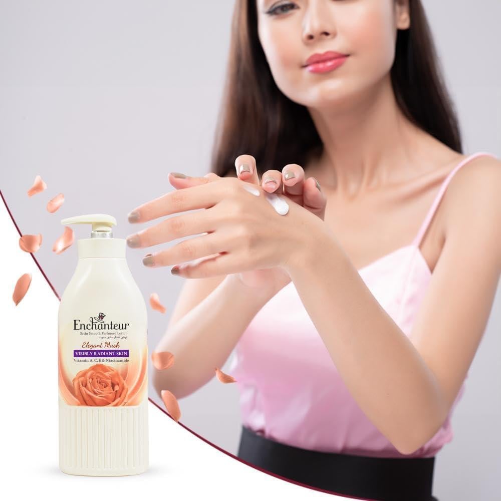 Enchanteur Elegant Musk Perfumed Body Lotion 500 ML Luxury