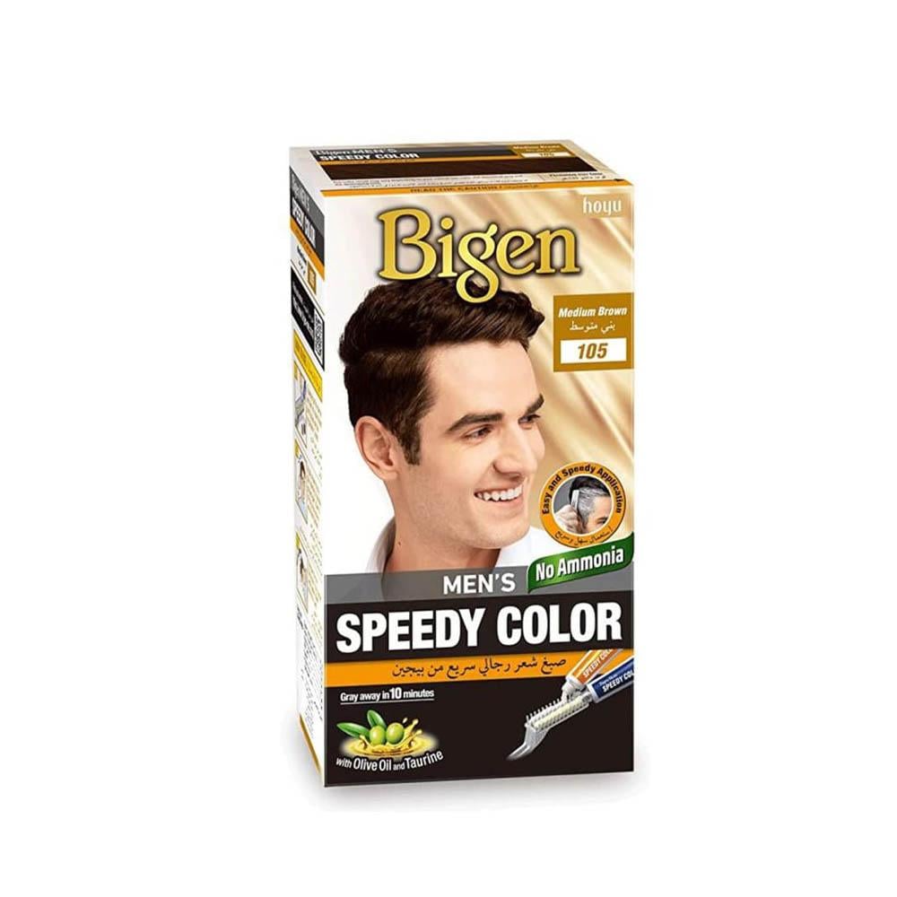 Bigen Speedy Hair Dye Without Ammonia for Men Medium Brown 105 Asrarco Store