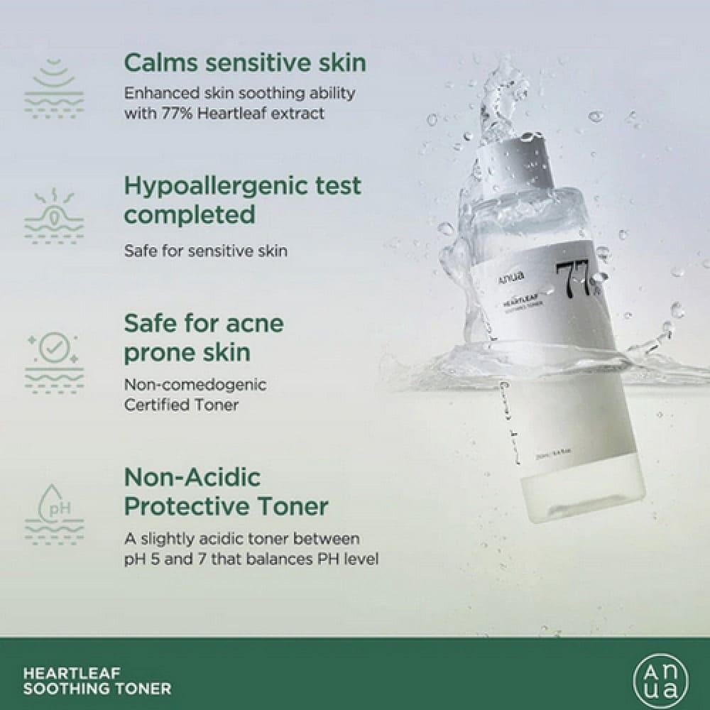 Anoa Heartleaf 77% Soothing Toner 250 ml Luxury Perfumes