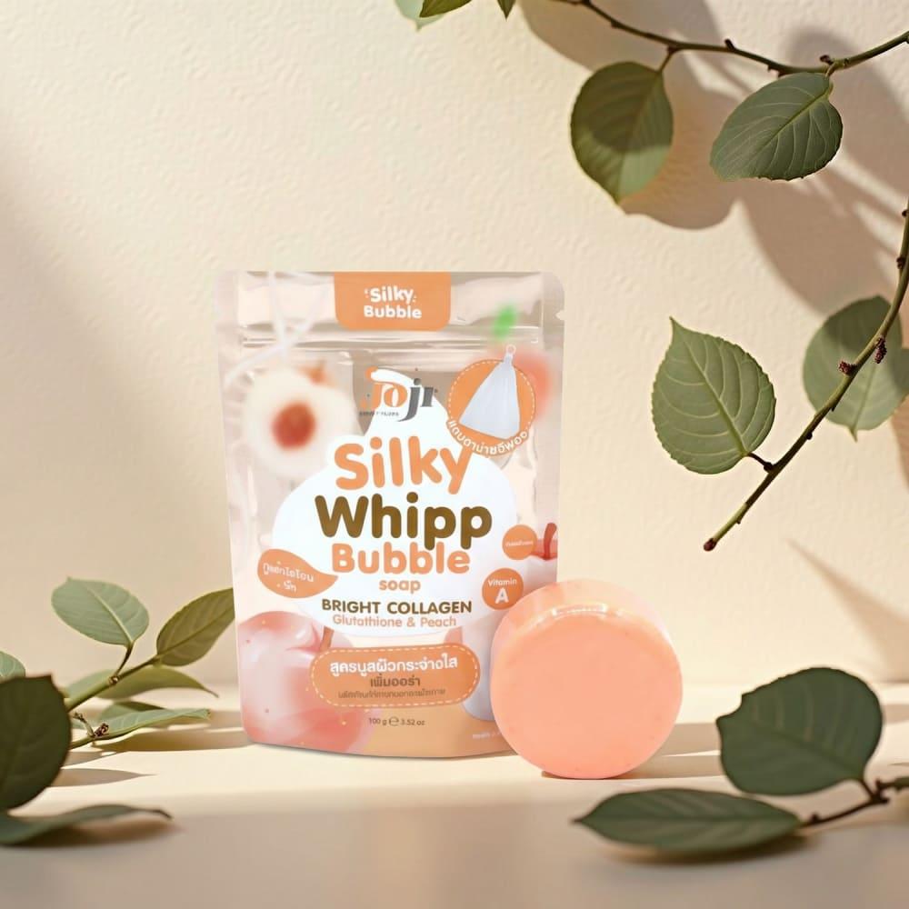 glutathione bath soap Joji Secret Young Silky Whipp Bubble Bath Soap with Glutathione & Peach -  100 gm