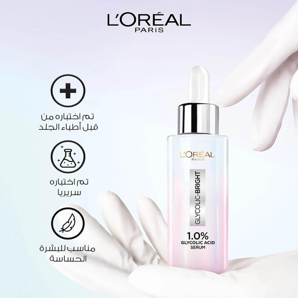 Amazon.com: L'Oreal Paris Brightening Serum, 1% Glycolic
