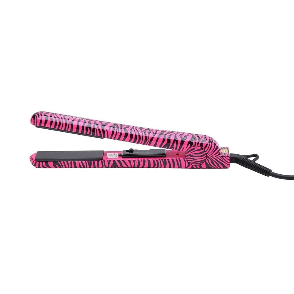 Jose Eber Flat Iron and Ceramic Flat Iron 1.25 Inch Zebra Pink Asrarco Store