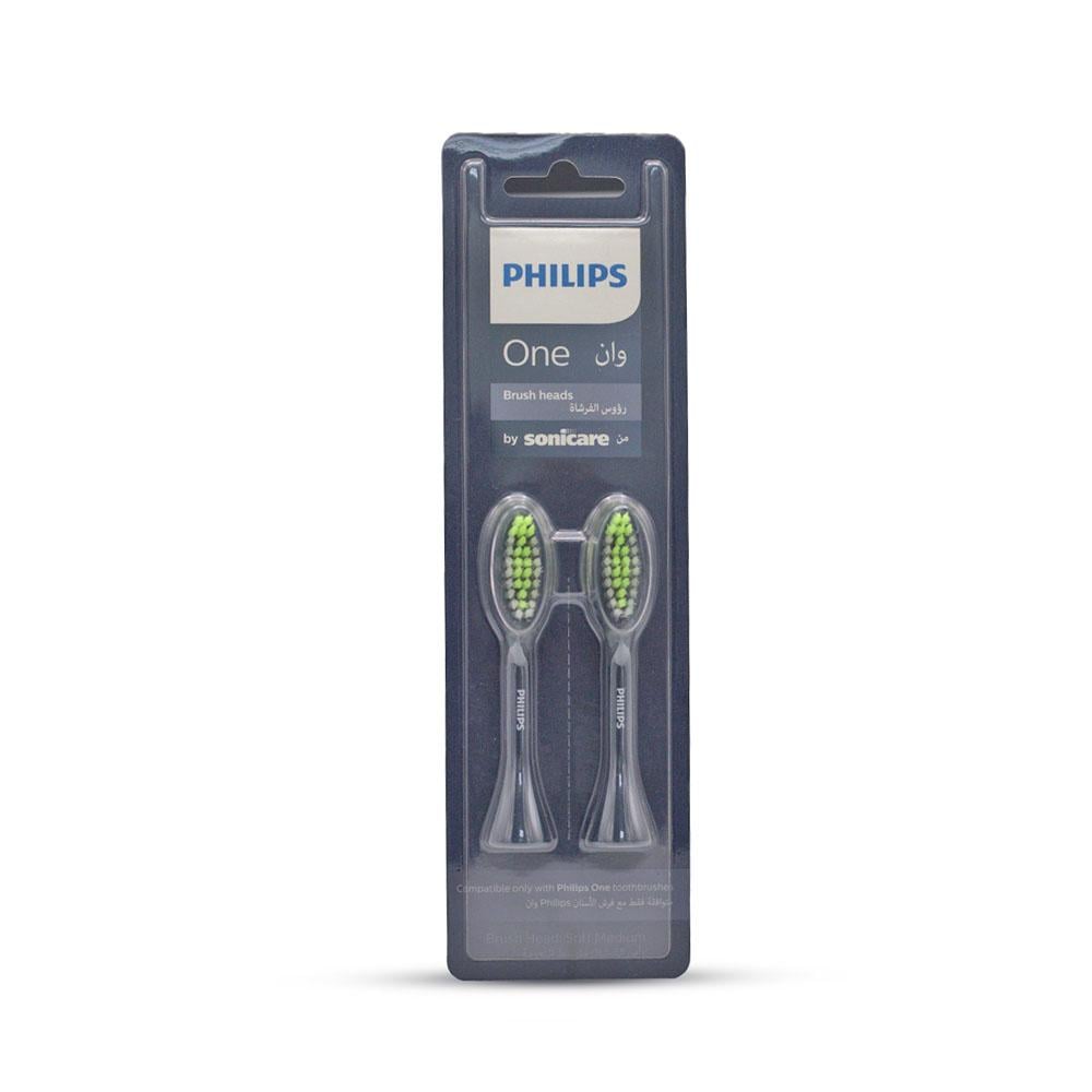 Philips One Toothbrush Heads By Sonicare - Black - Asrarco Store