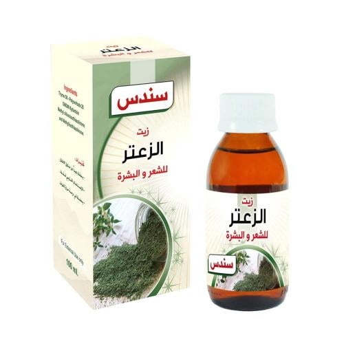 سندس زيت الزعتر للشعر والبشرة - 100 مل