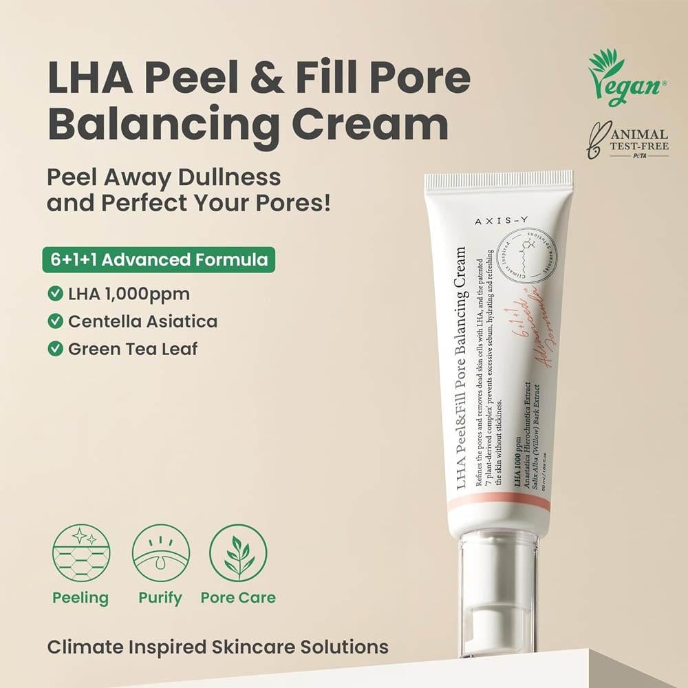 Axis-Y LHA Peel & Fill Pore Balancing Cream for Perfect Skin