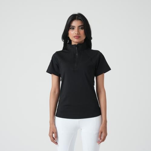 Short Black | تيشيرت لركوب الخيل كم قصير أسود