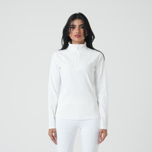 Long White | تيشيرت لركوب الخيل كم طويل أبيض