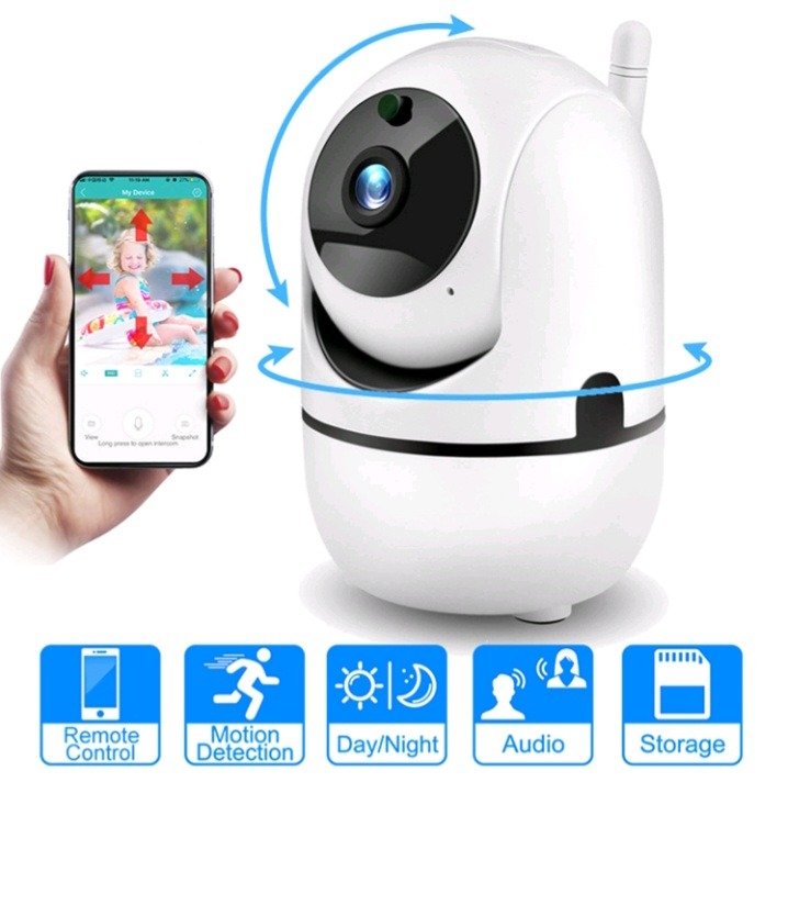 كاميرا مراقبة للأمان المنزلي بواي فاي 360 درجة بتق...