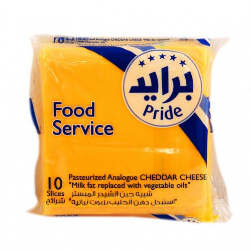 شبيه جبن شيدر شرائح برايد 170 جم Pride Slice Chedd...