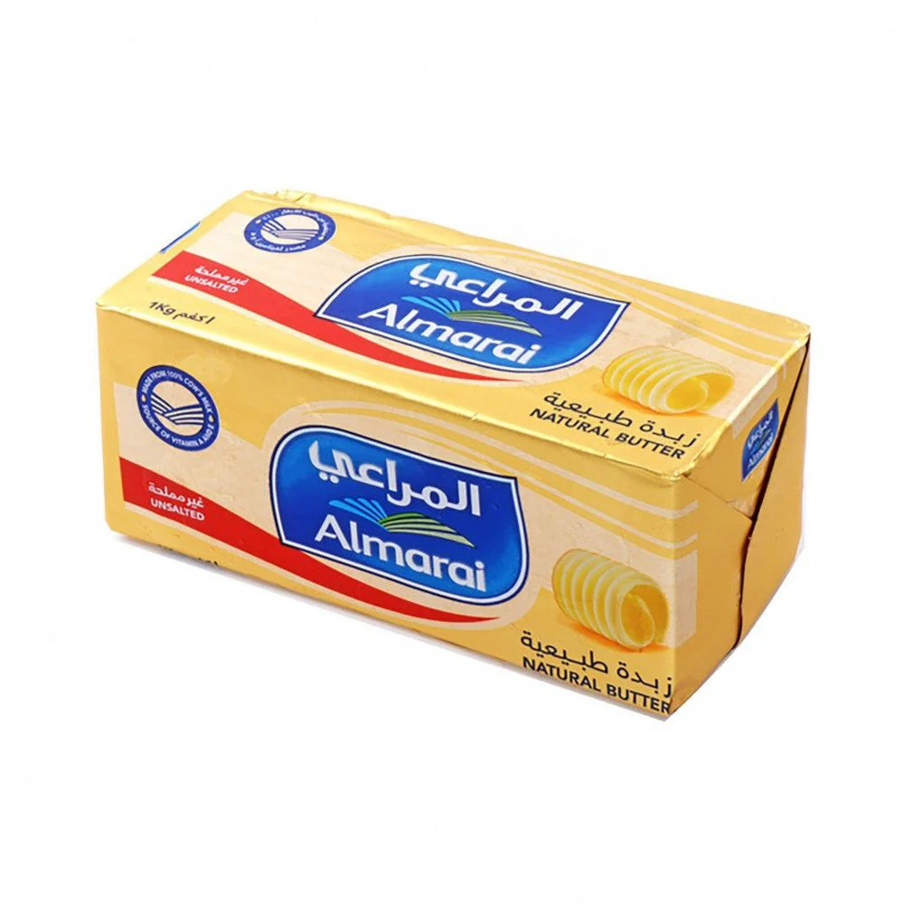 زبدة حيواني المراعي 1 كجم Almarai Natural Butter Unsalted 1kg