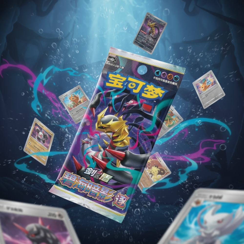 بطاقات بوكيمون الصينية  TCG ظلّ البحر الأزرق