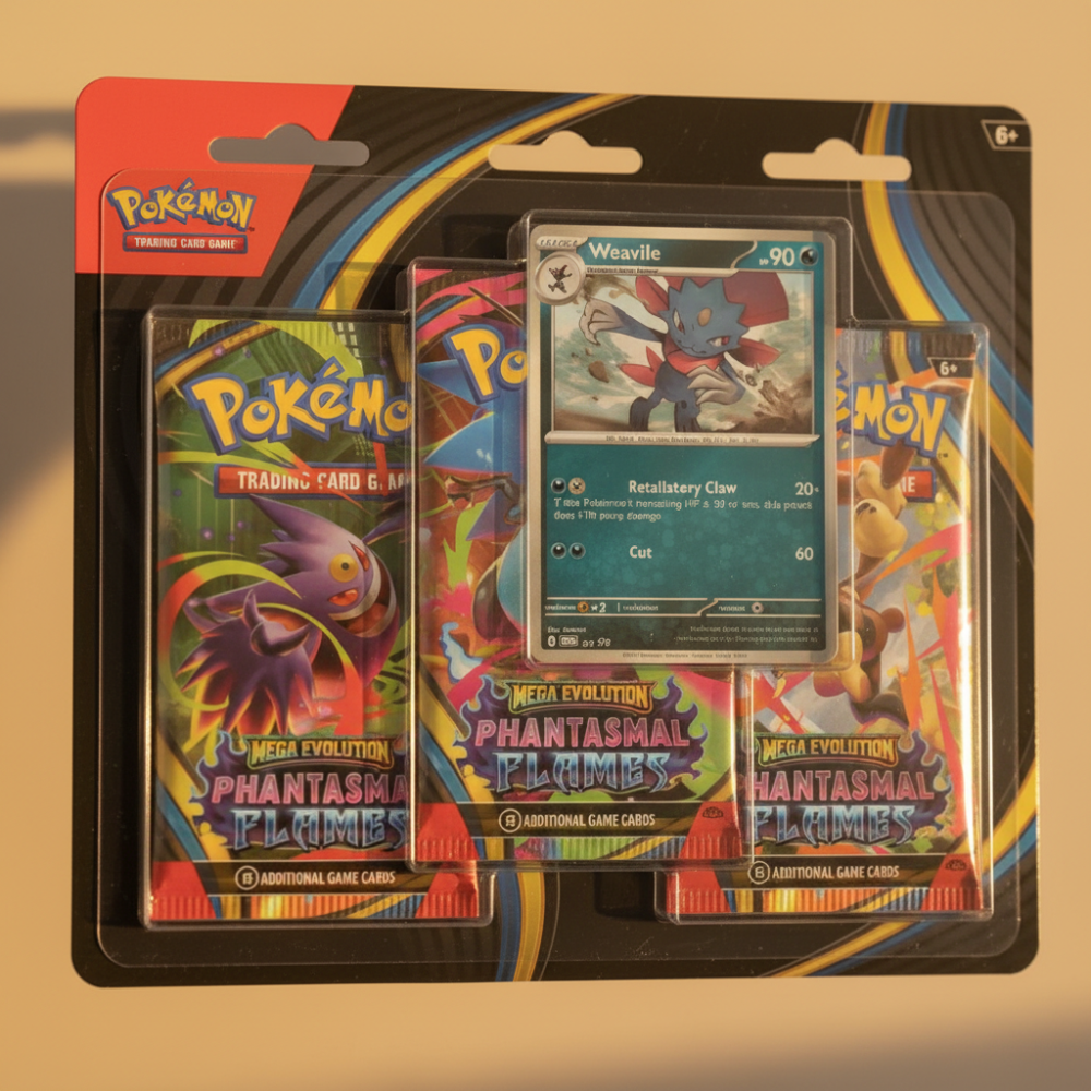 Pokémon Cards – Phantasmal Flames 3 Pack Blister Assorted Bulk