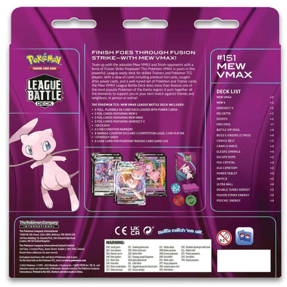 بطاقات بوكيمون - Mew Vmax League Battle Deck
