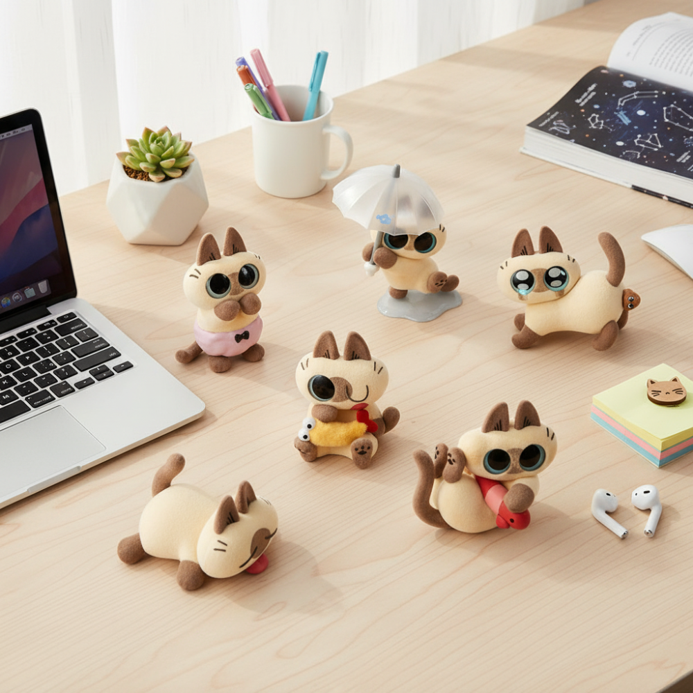 علبة مفاجآت قطط سيامية