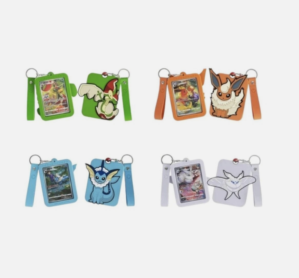 بوكيمون – عرض بطاقات Eevee بتسع ألوان بالصينية المبسطة مع صندوق هدايا Blind box
