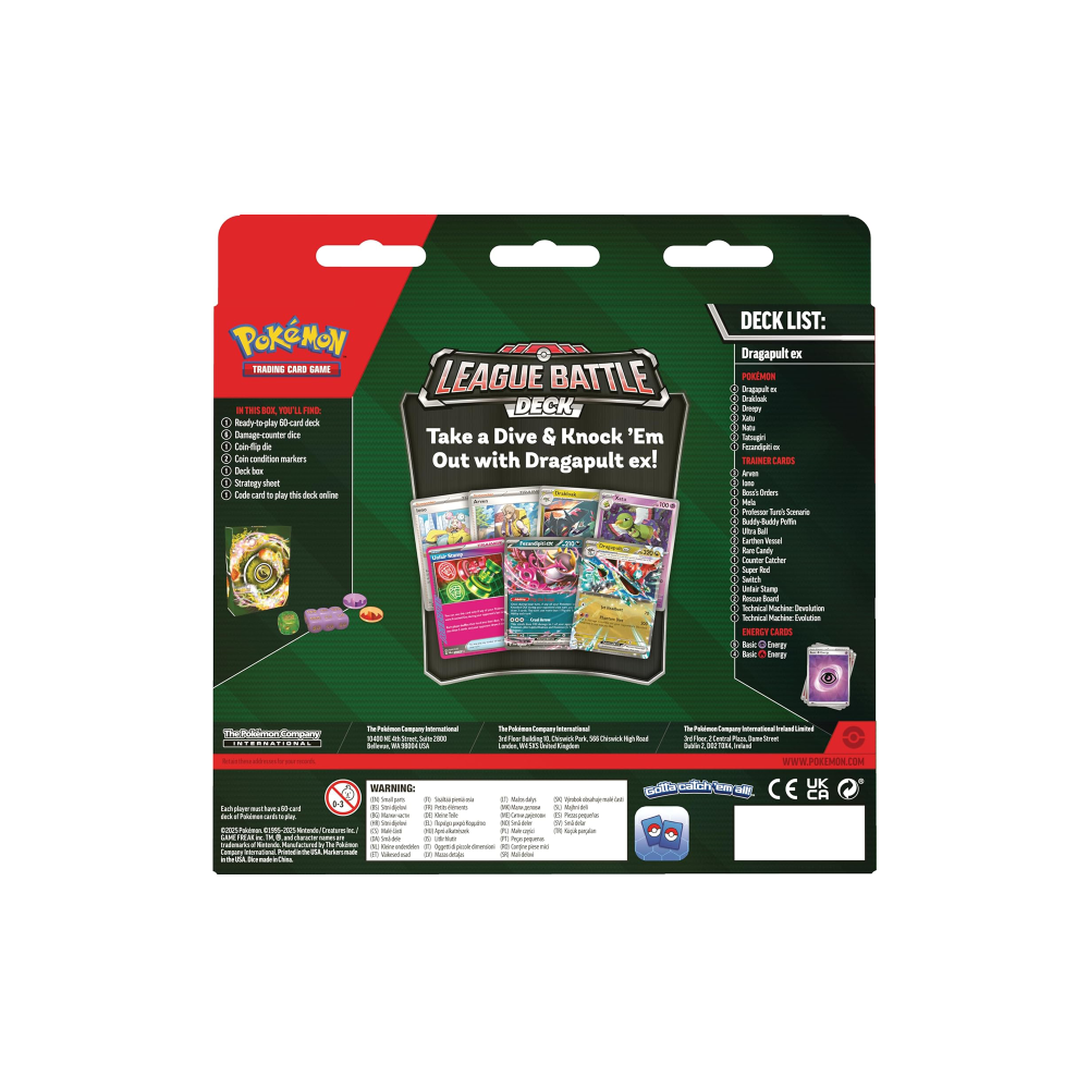 بطاقات بوكيمون -Dragapult ex League Battle Deck