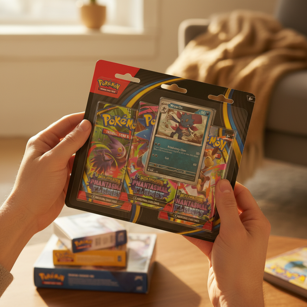 Pokémon Cards – Phantasmal Flames 3 Pack Blister Assorted Bulk