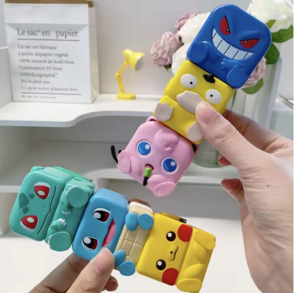 دمى بوكيمون مغناطيسية قابلة للتكديس – 6 قطع