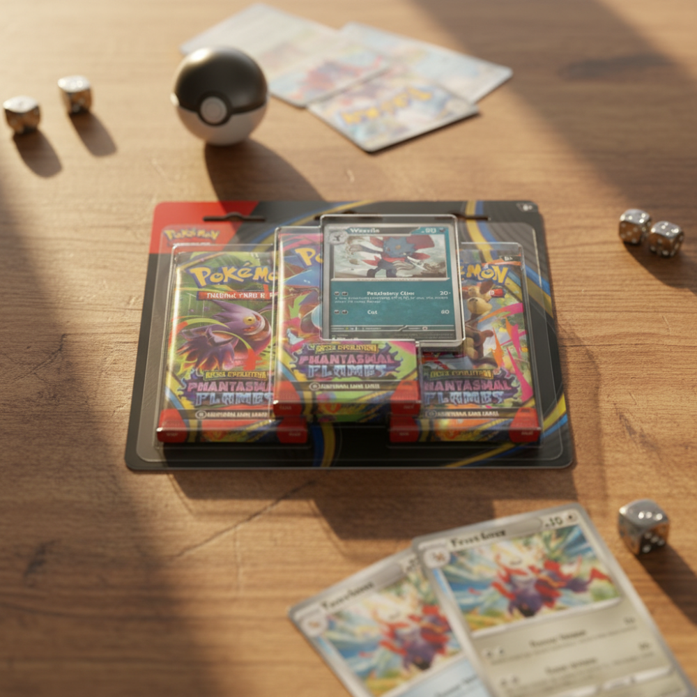 Pokémon Cards – Phantasmal Flames 3 Pack Blister Assorted Bulk