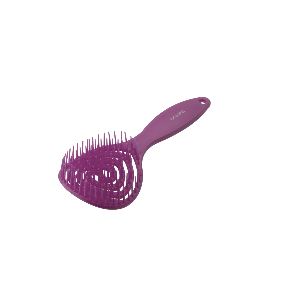 دومبل فرشاة سيليكون برائحة العنب لتصفيف الشعر - بنفسجي