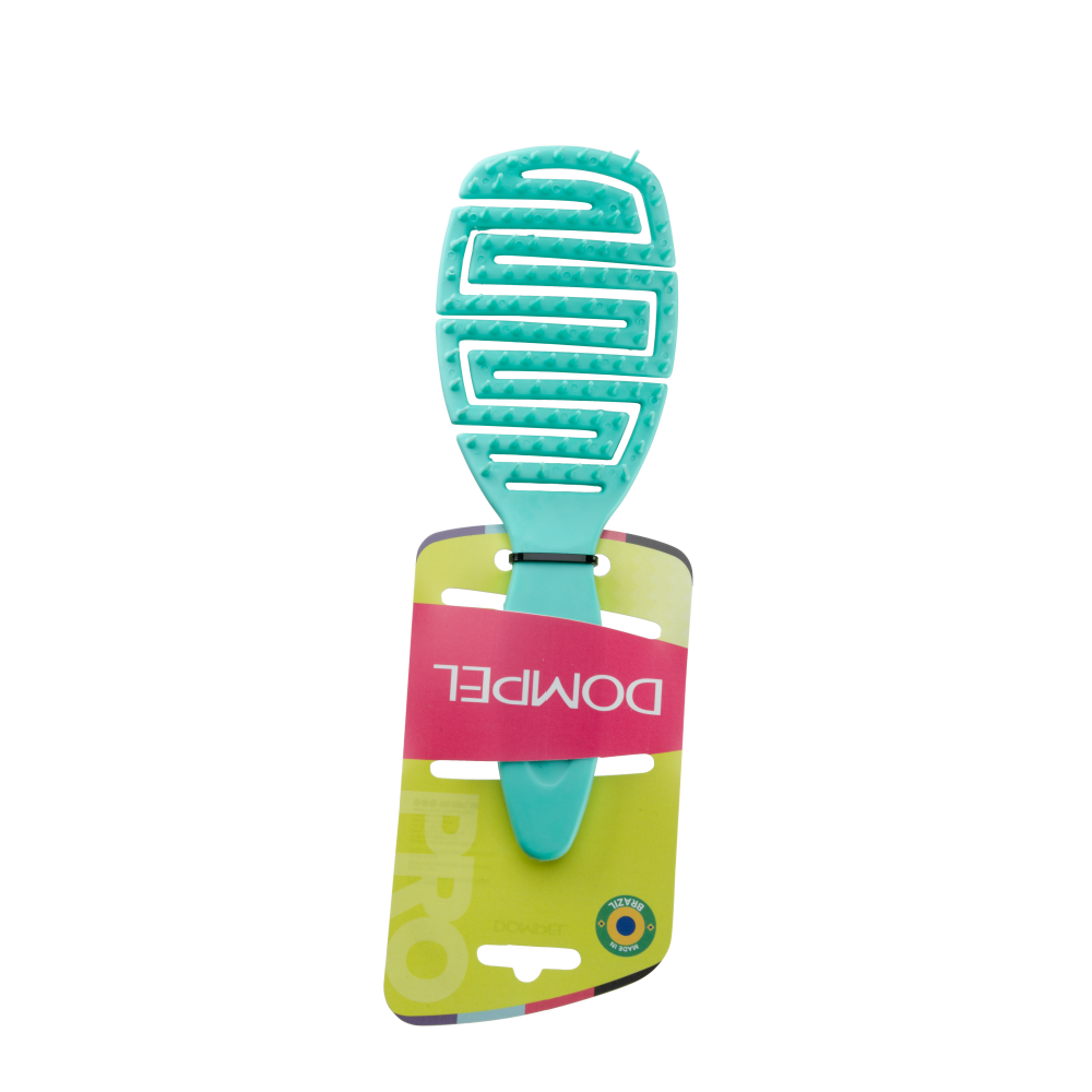 دومبل فرشاة سيليكون لفك تشابك جميع أنواع الشعر - أخضر