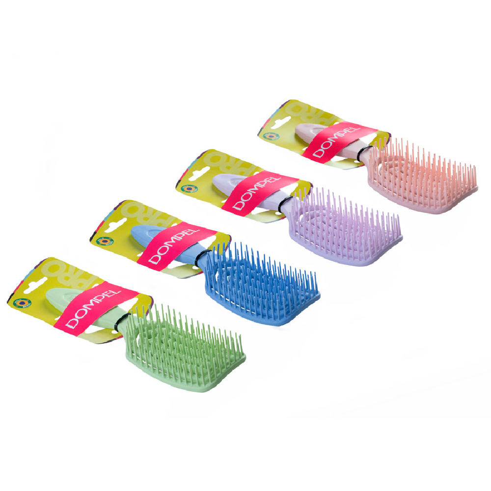 دومبل فرشاة سيليكون لتصفيف الشعر الطويل ووصلات الشعر - أخضر