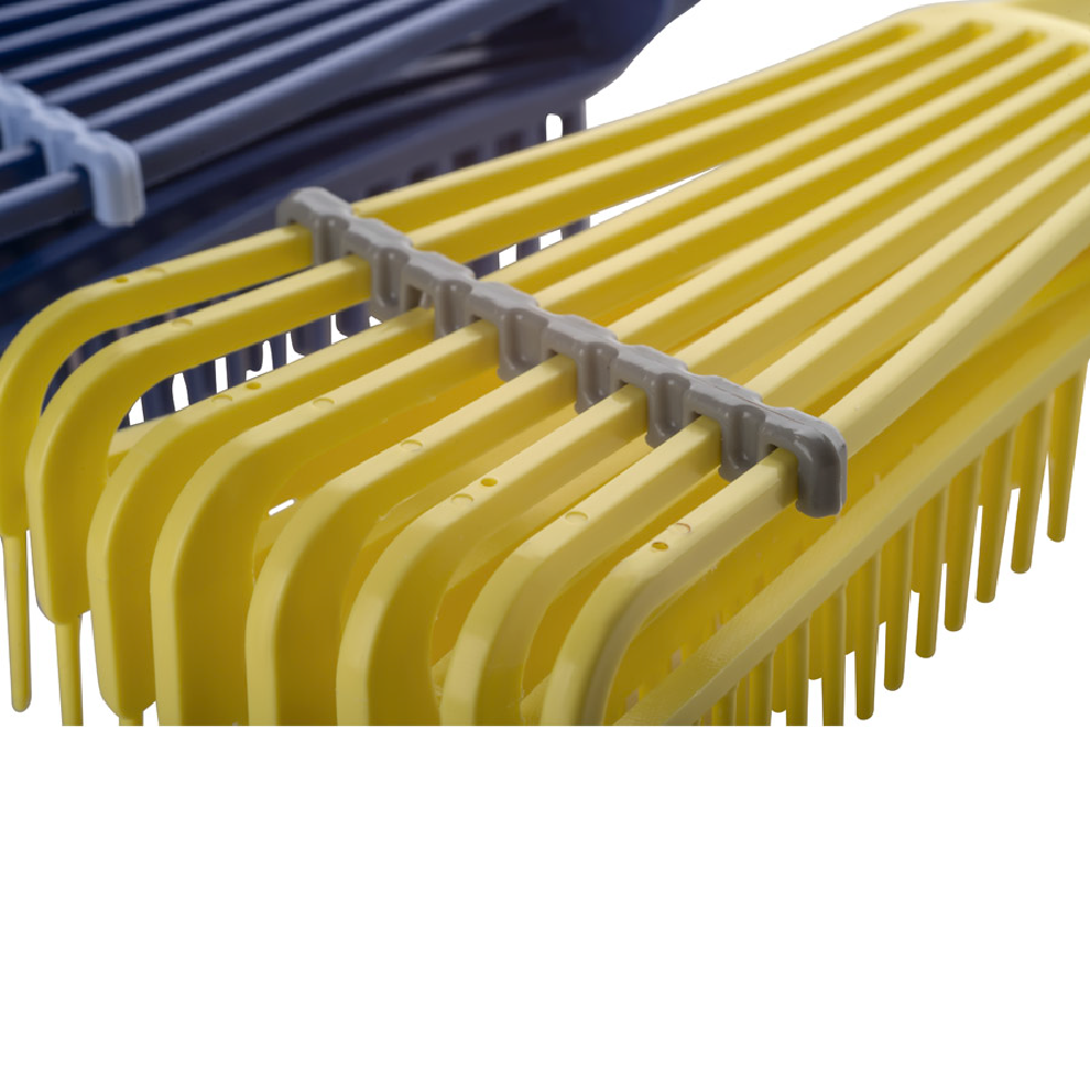 دومبل فرشاة سيليكون لتصفيف الشعر الكيرلي - أصفر