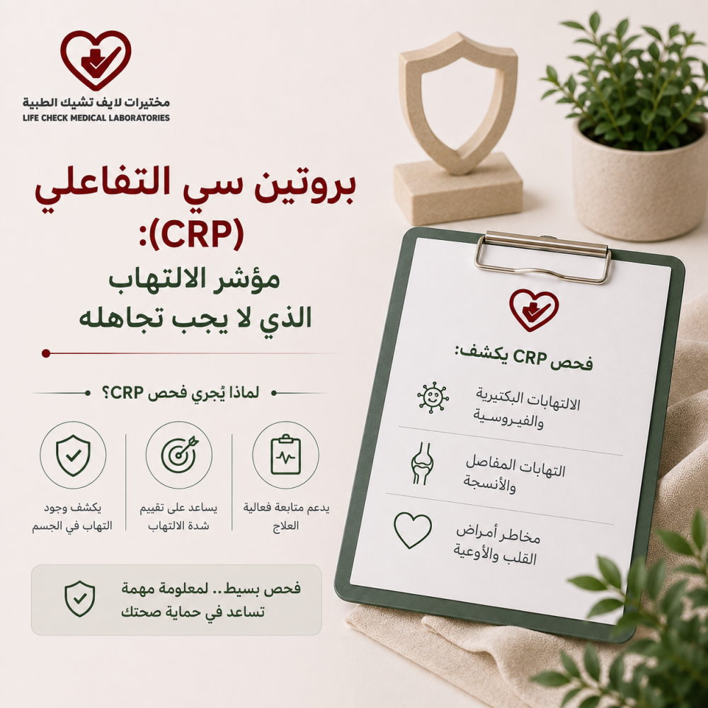 بروتين سي التفاعلي (CRP): مؤشر الالتهاب الذي لا يجب تجاهله