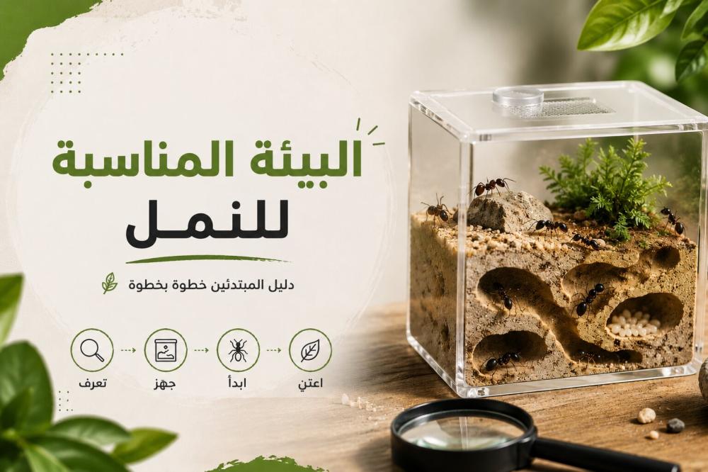 البيئة المناسبة للنمل