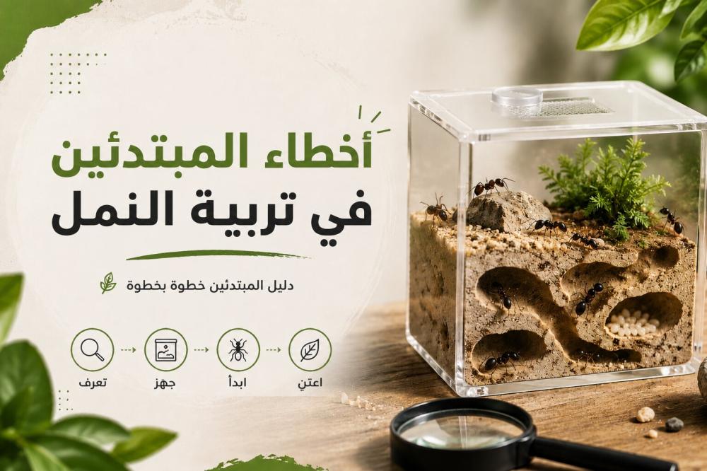 أخطاء المبتدئين في تربية النمل