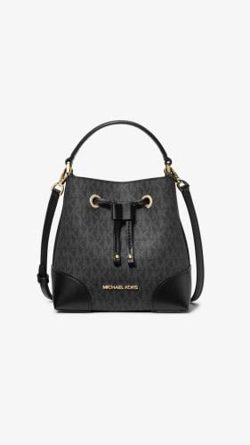 MICHAEL KORS | mercer small white bucket bag
