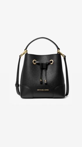 MICHAEL KORS | mercer small black bucket bag