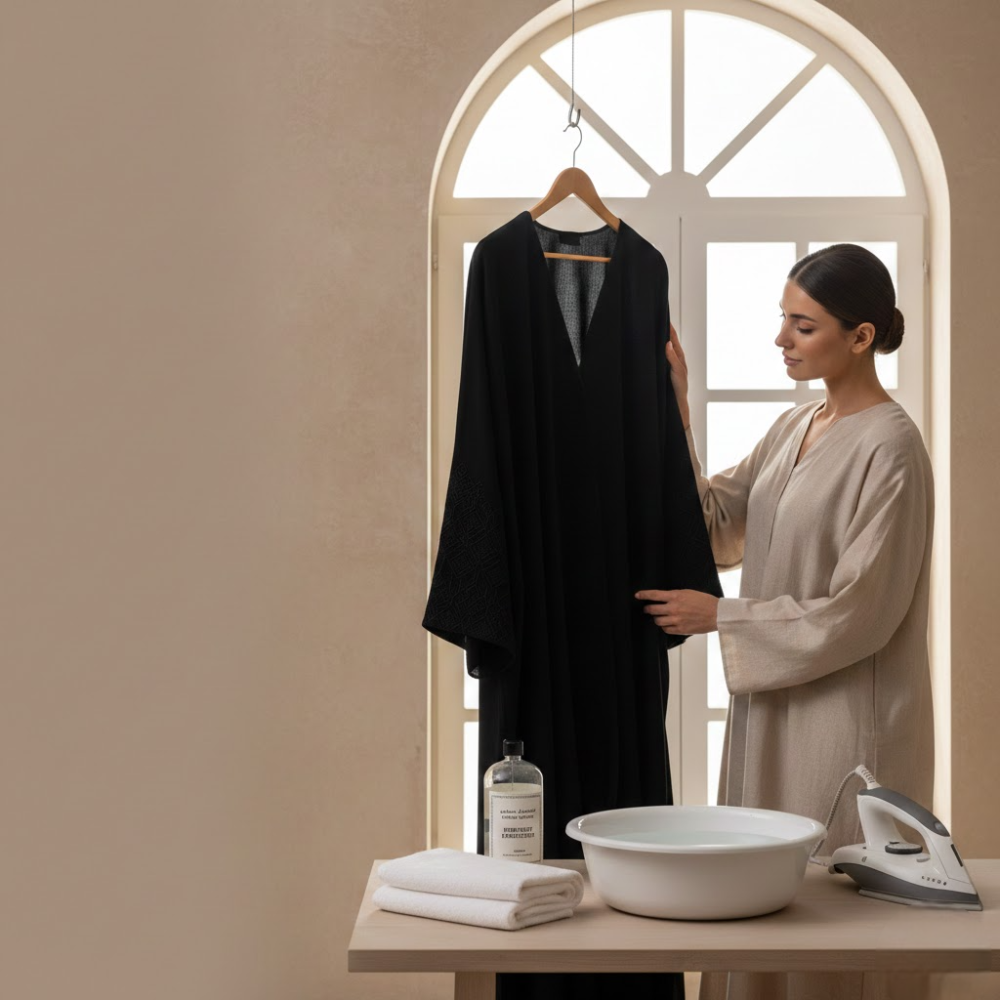 افضل طريقة لغسل العبايات السوداء