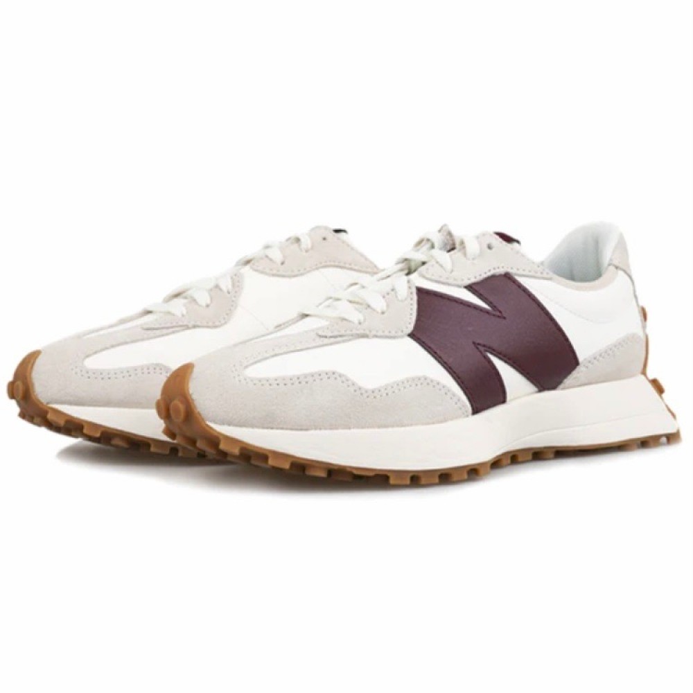 New Balance Wmns 327 'White Dark Red'