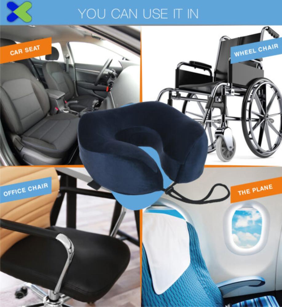 وسادة سفر مرتفعة ازرق HT 402