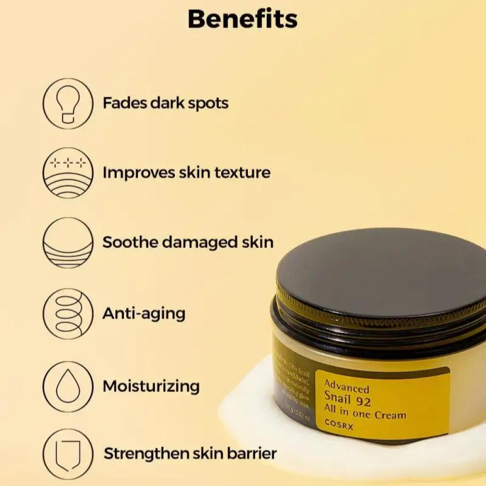 كريم الحلزون 92 كوسركس المطور الكل في واحد - 100 جرام