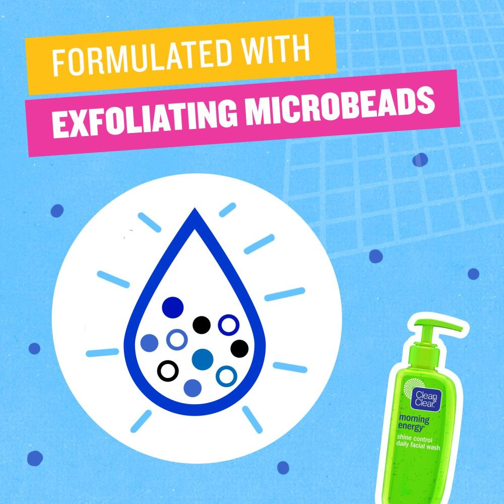 غسول يومي للوجه كلين اند كلير يتحكم بلمعان البشرة - 150 مل