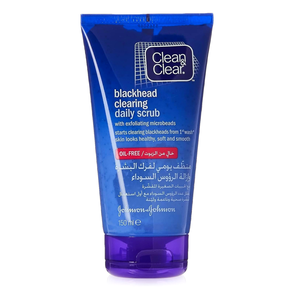 غسول مقشر كلين اند كلير منظف يومي لإزالة الرؤوس السوداء - 150 مل