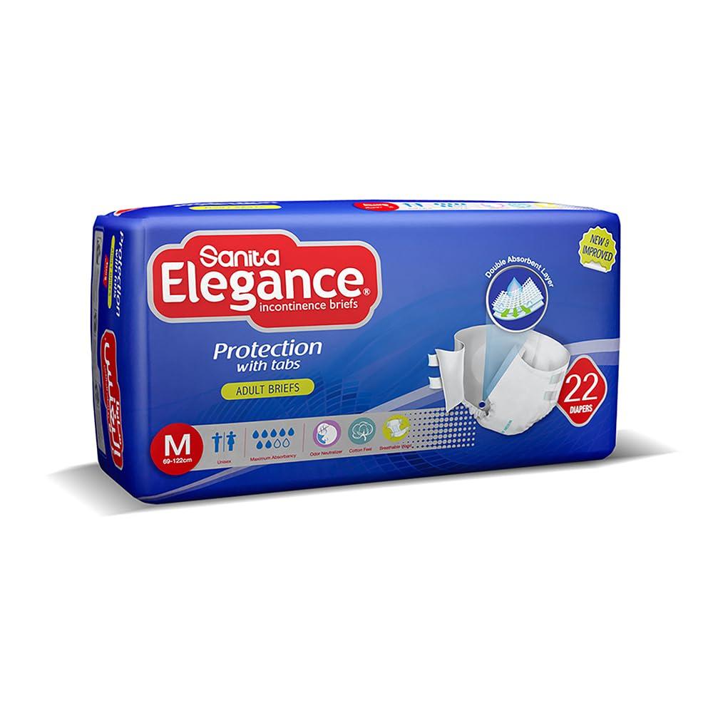 Sanita Elegance Adult Briefs Medium Diaper 24