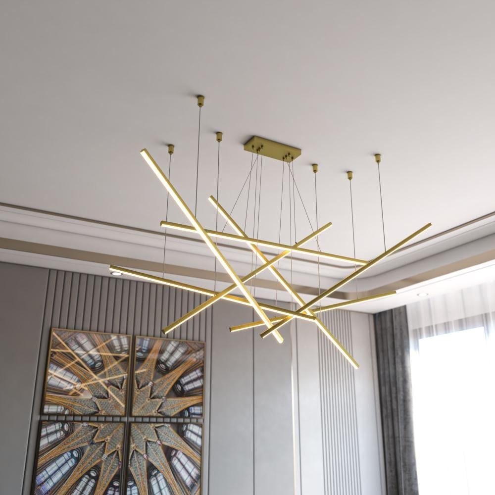 ثريا معلقة LED لون ذهبي  عشوائي 7 أذرعN