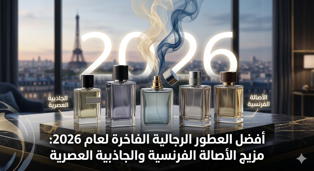 أفضل العطور الرجالية الفاخرة لعام 2026: مزيج الأصالة الفرنسية والجاذبية العصرية