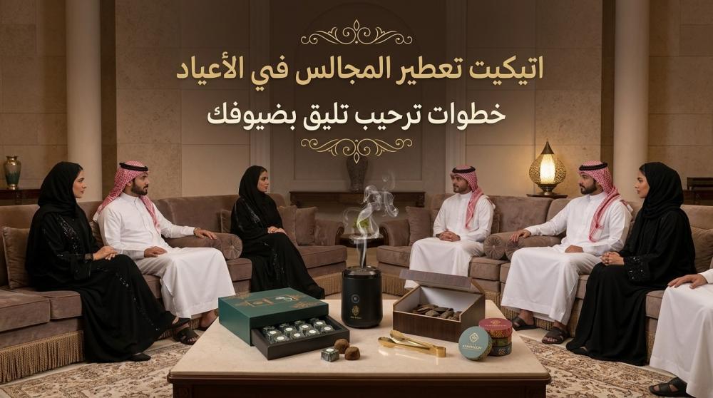 اتيكيت تعطير المجالس في الأعياد والمناسبات الرسمية: خطوات ترحيب تليق بضيوفك.