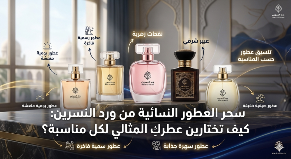 سحر العطور النسائية من ورد النسرين: كيف تختارين عطركِ المثالي لكل مناسبة؟